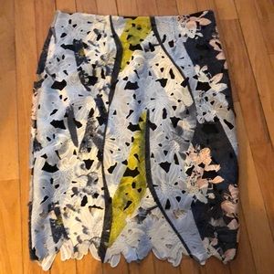 Bar III Lace Skirt, Lined.